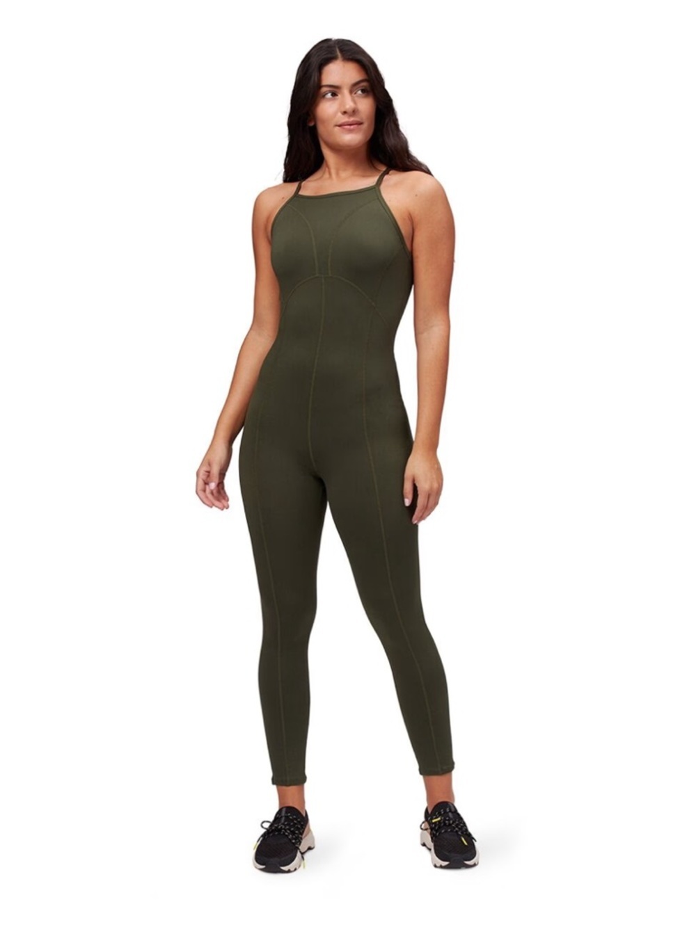 Free people Movement Ashford Side To‎ Side Olive green One-Piece - Medium